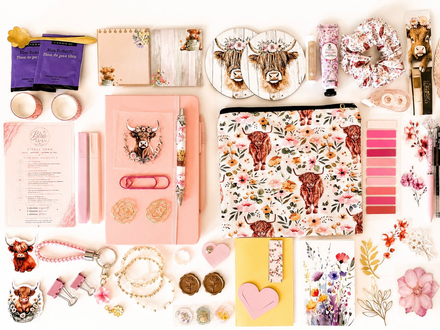 BlissLUX Journal Edit — Highland Cow Edition