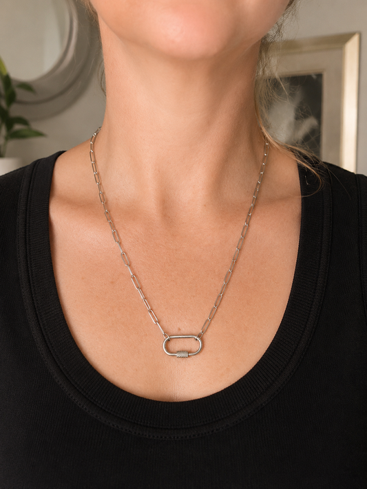 BlissLUX Link Collection Carabiner Necklace