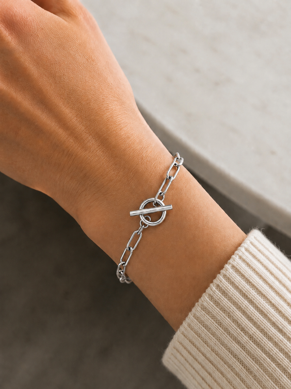 BlissLUX Link Collection Toggle Clasp Bracelet