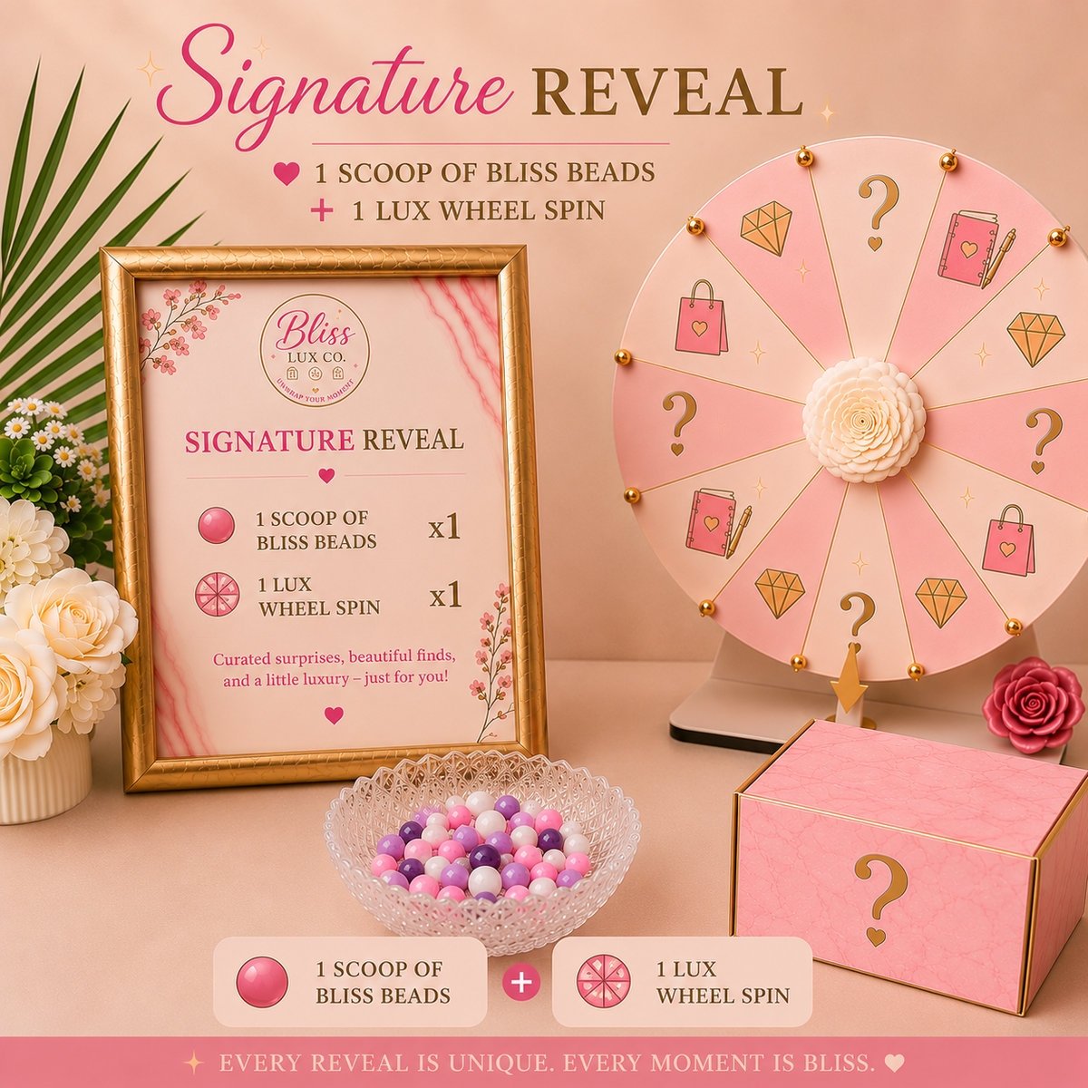 BlissLUX Reveal Mystery Boxes (Bundled Bliss Beads, Bliss Vault & LUX Wheel Packages)