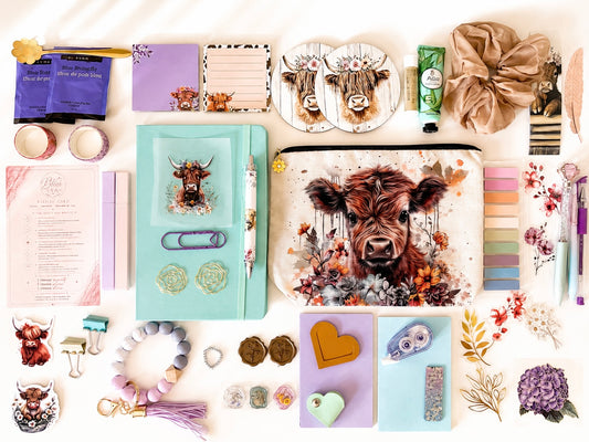 BlissLUX Journal Edit — Highland Cow Edition