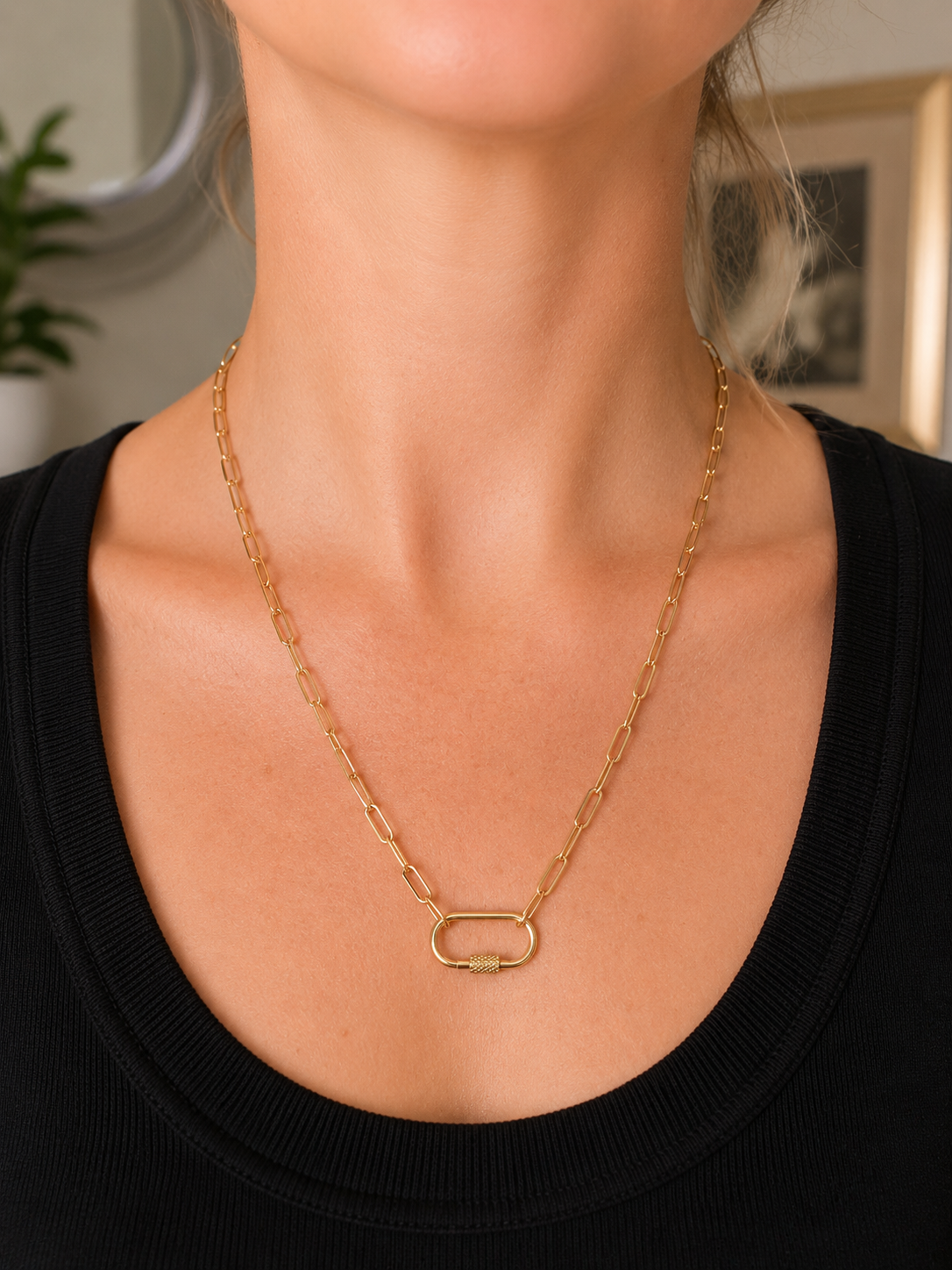 BlissLUX Link Collection Carabiner Necklace